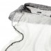 Winter White Lace Mohair Tunic with Grey Collar 